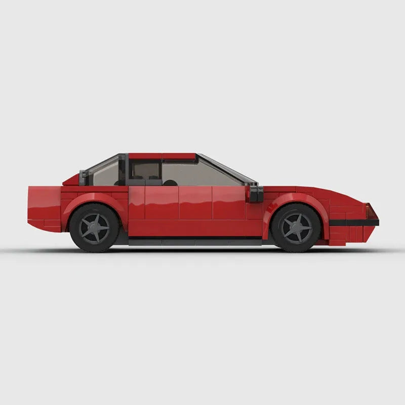 Ferrari F400 made from lego building blocks