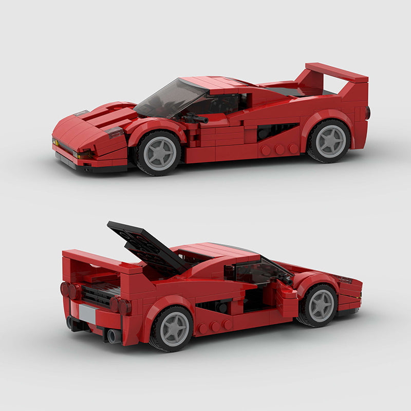 Ferrari F50 made from lego building blocks