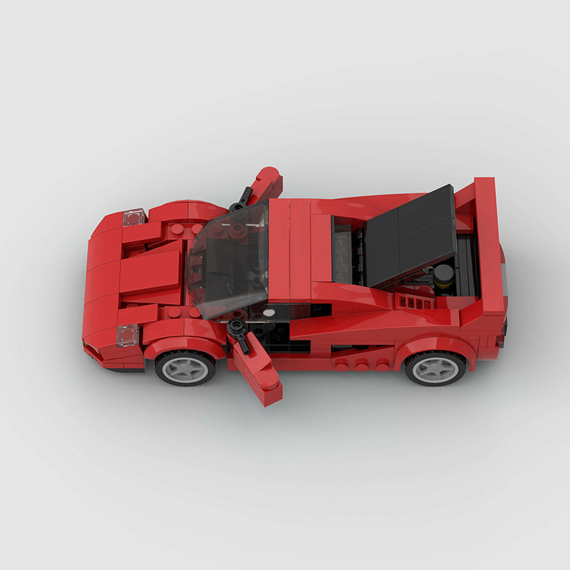 Ferrari F50 made from lego building blocks