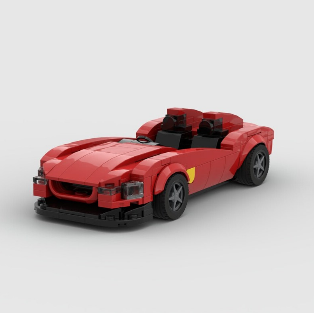 Image of Ferrari Monza - Lego Building Blocks by Targa Toys