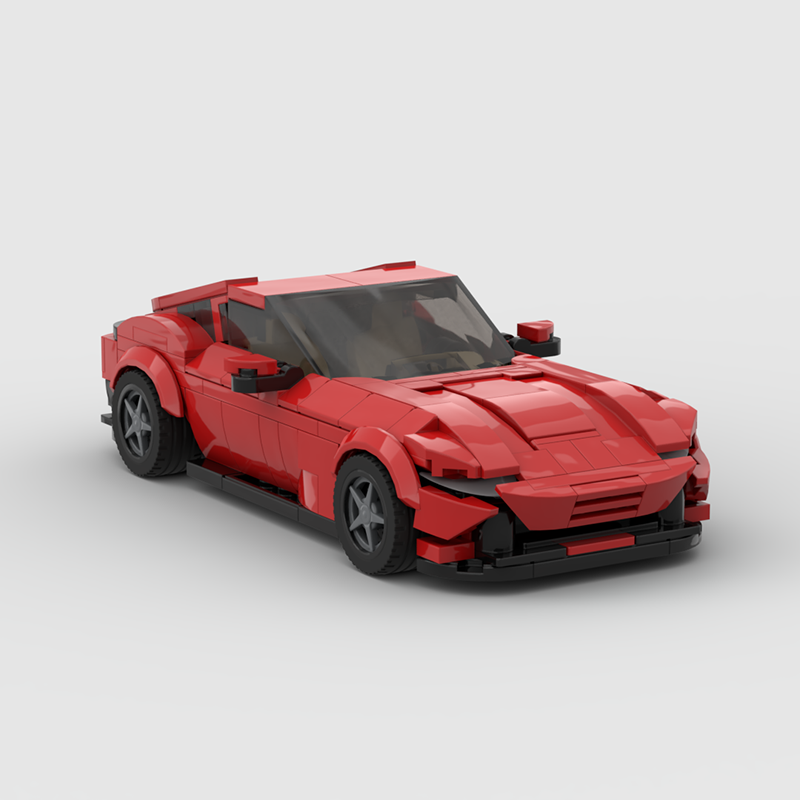 Ferrari Roma made from lego building blocks