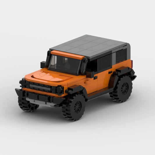 Ford Bronco made from lego building blocks