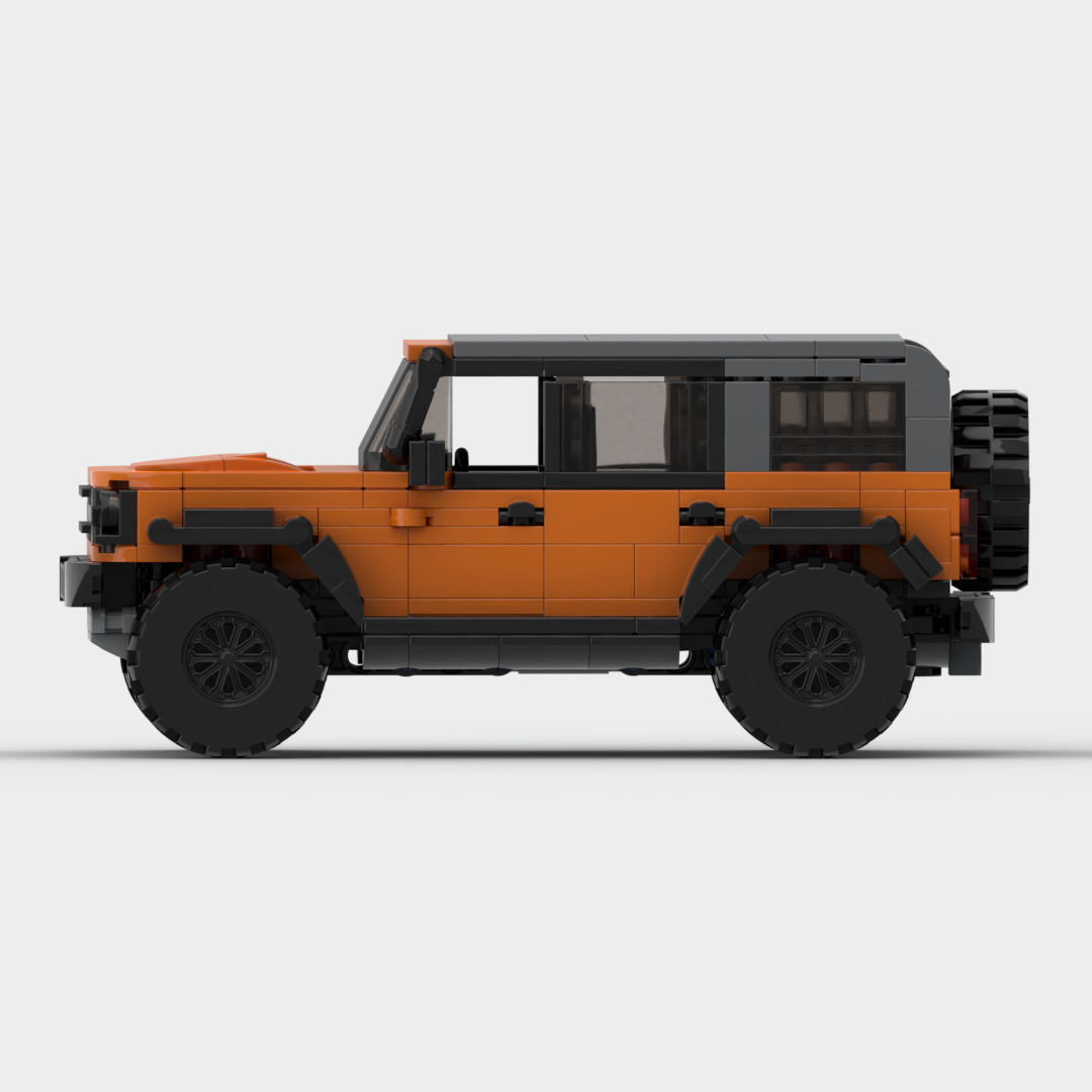 Ford Bronco made from lego building blocks