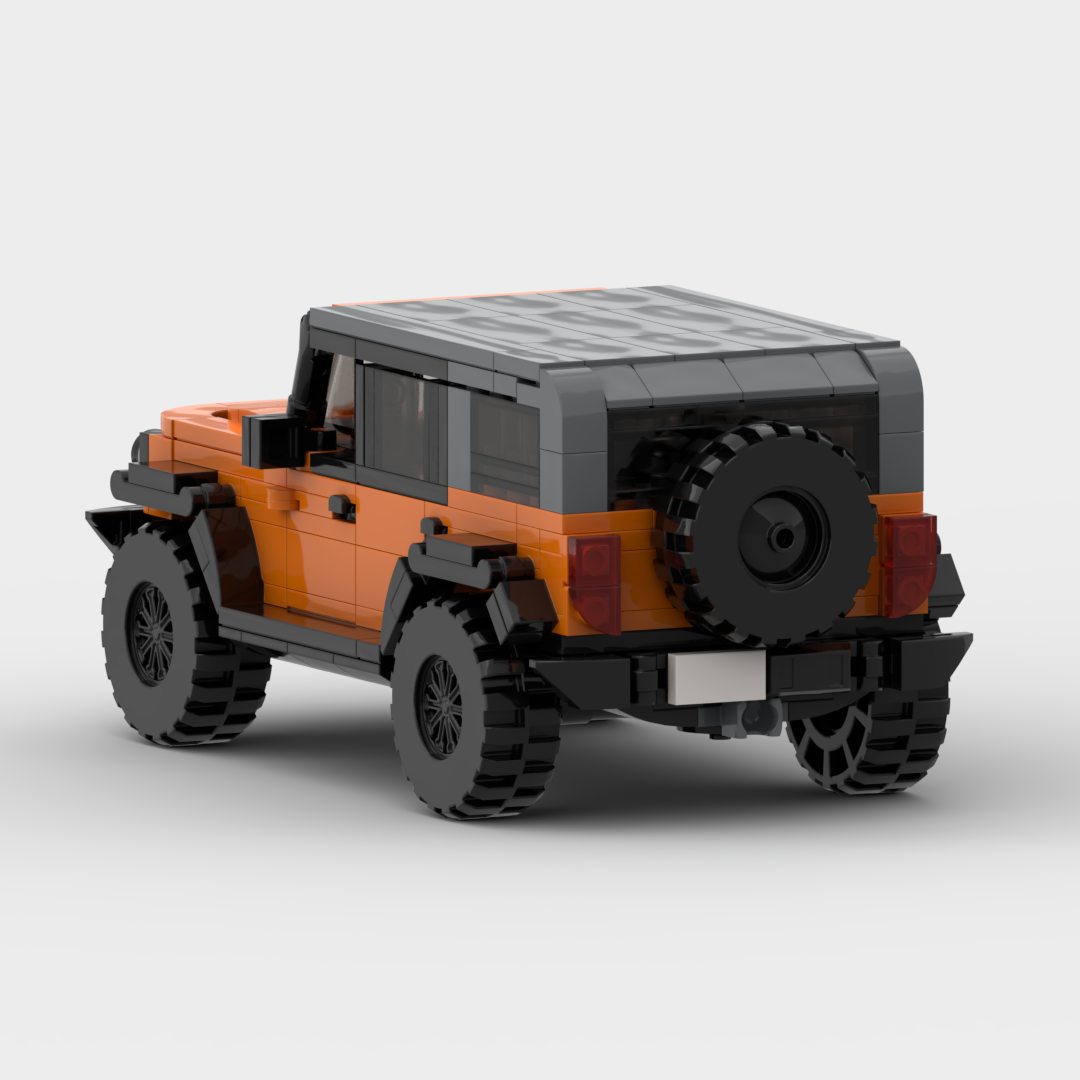 Ford Bronco made from lego building blocks