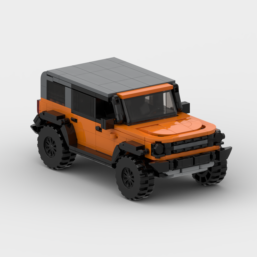 Ford Bronco made from lego building blocks