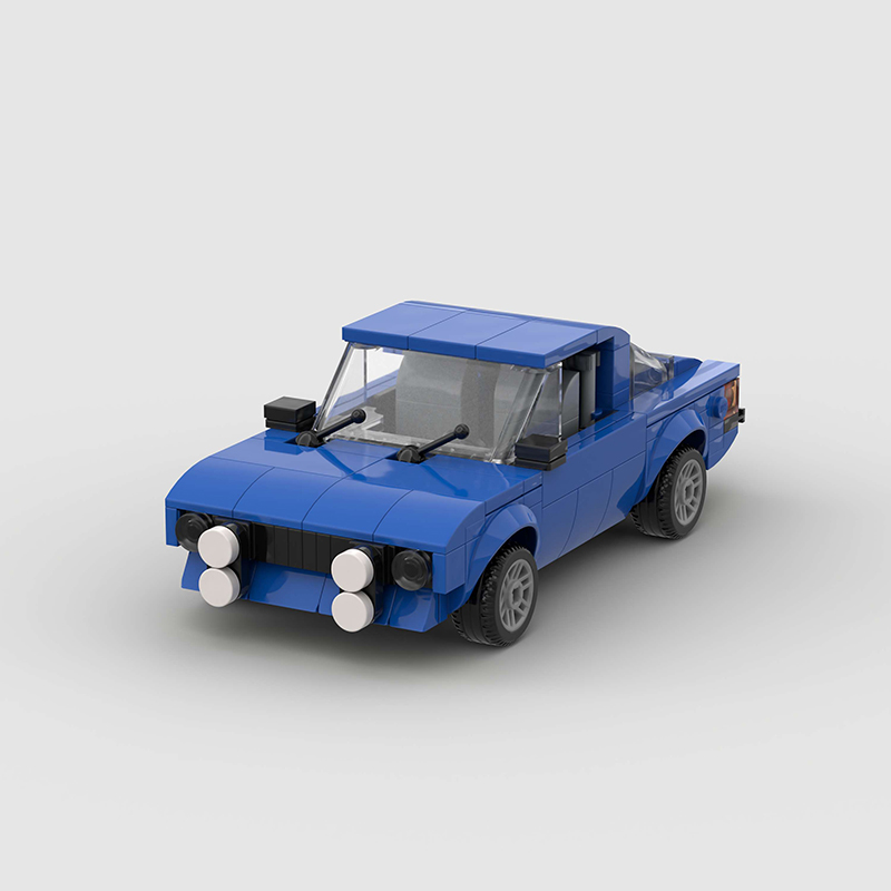 Image of Ford Escort Mk2 RS Rally Car - Lego Building Blocks by Targa Toys