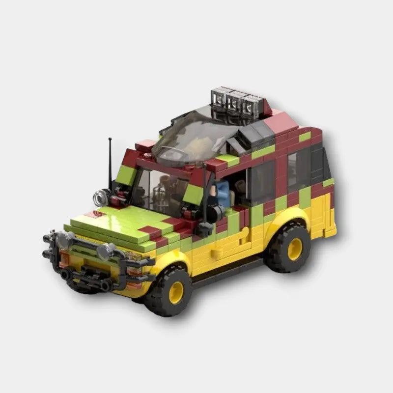 Image of Ford Explorer Jurassic Park Tour - Lego Building Blocks by Targa Toys