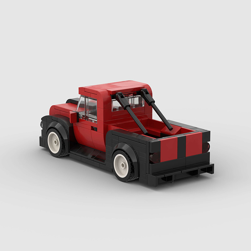 Ford F100 Track Car made from lego building blocks