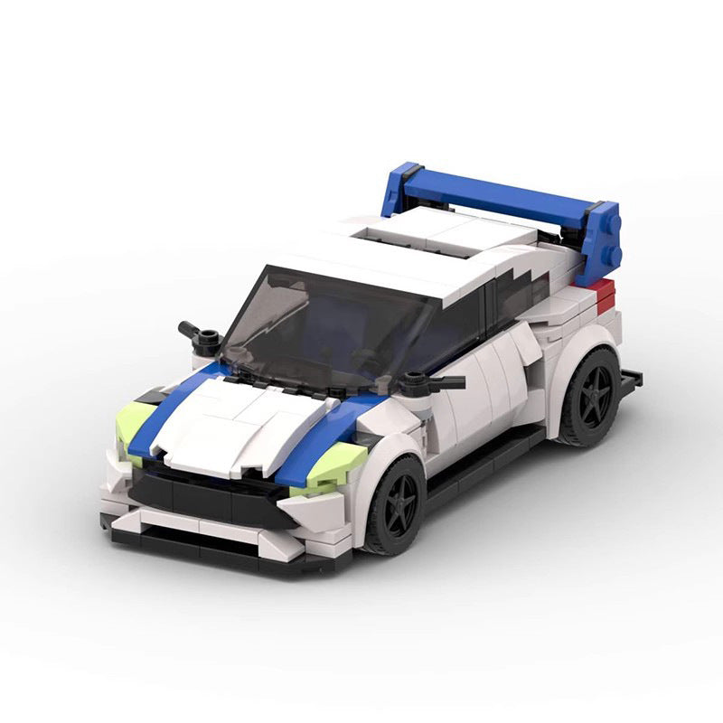 Ford Fiesta WRC made from lego building blocks