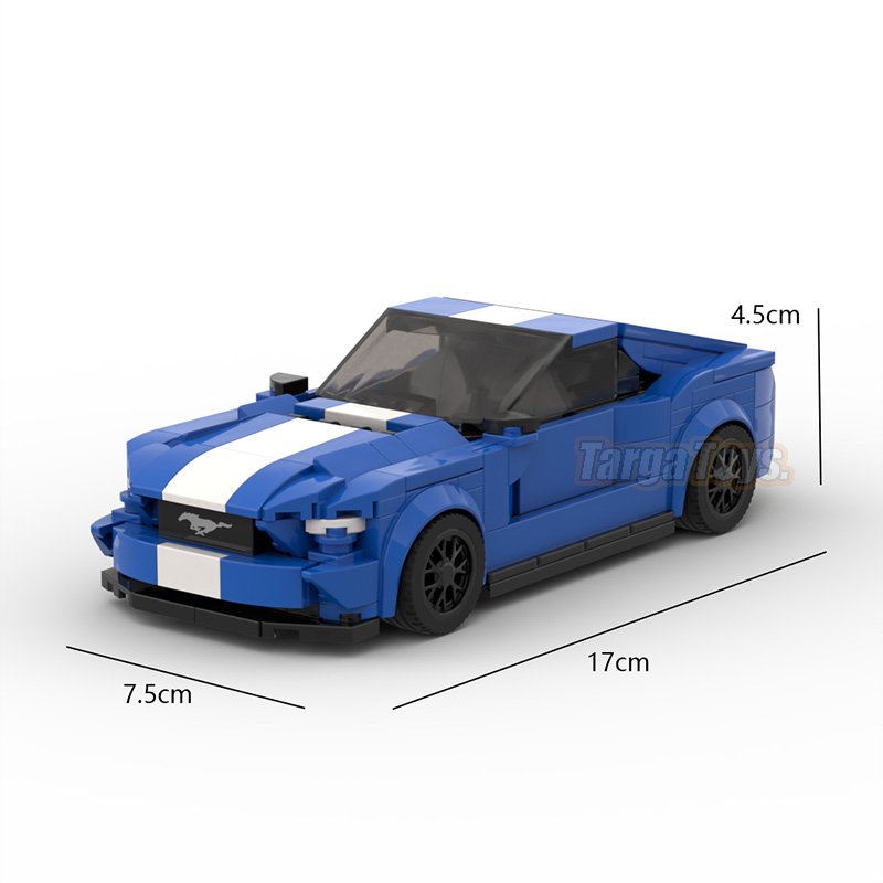 Ford Mustang GT500 made from lego building blocks