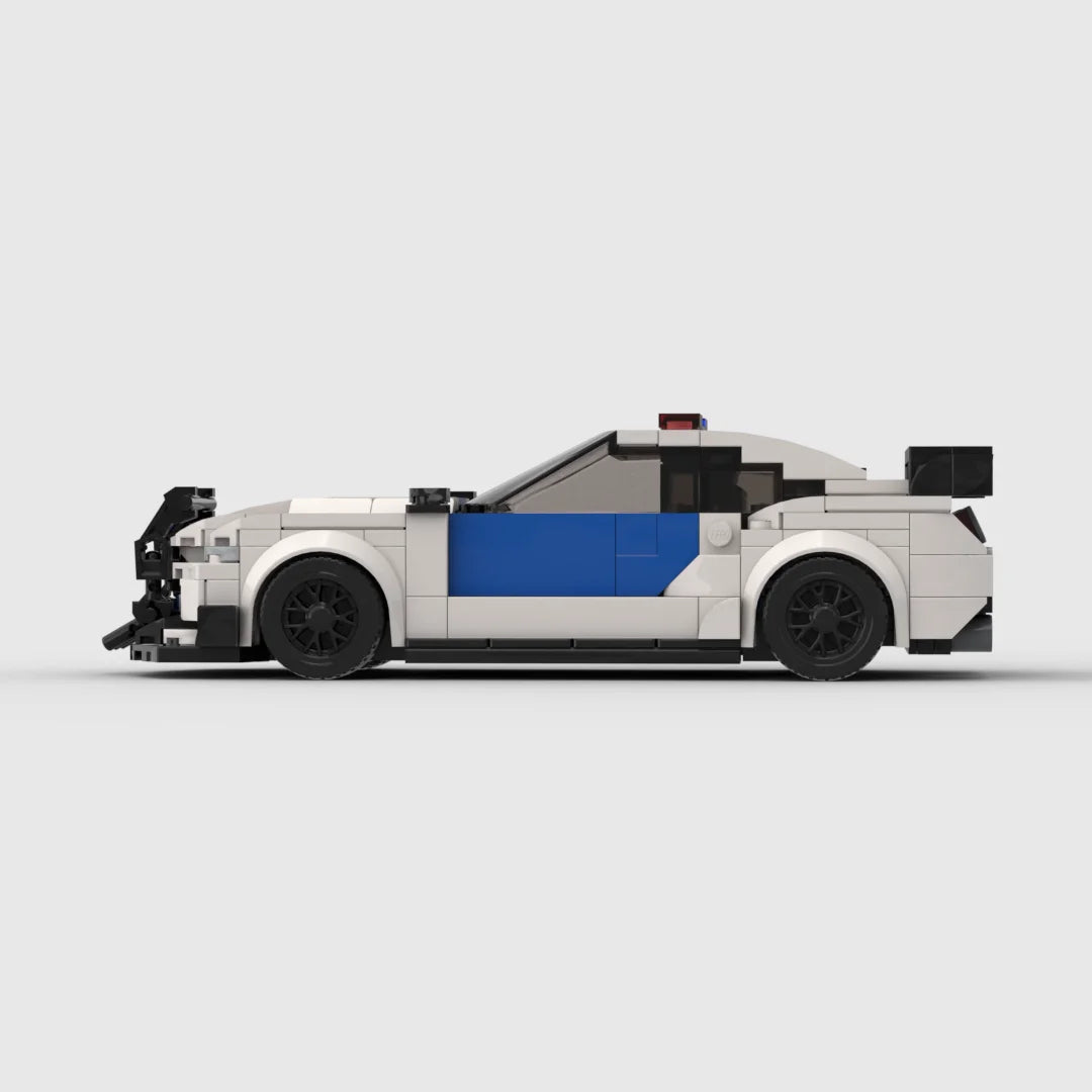 Ford Mustang Police Cruiser made from lego building blocks