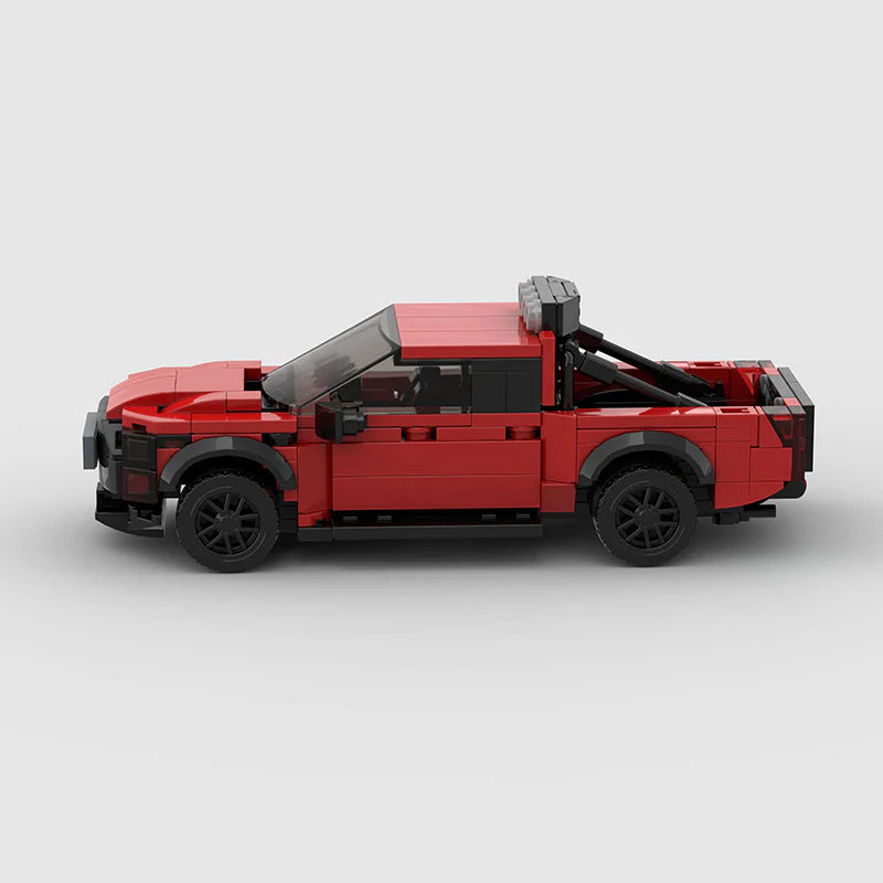 Ford Raptor F150 Explorer made from lego building blocks