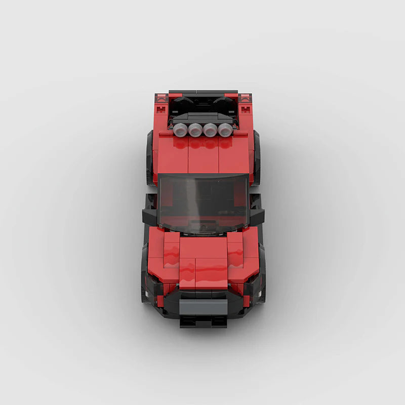 Ford Raptor F150 Explorer made from lego building blocks