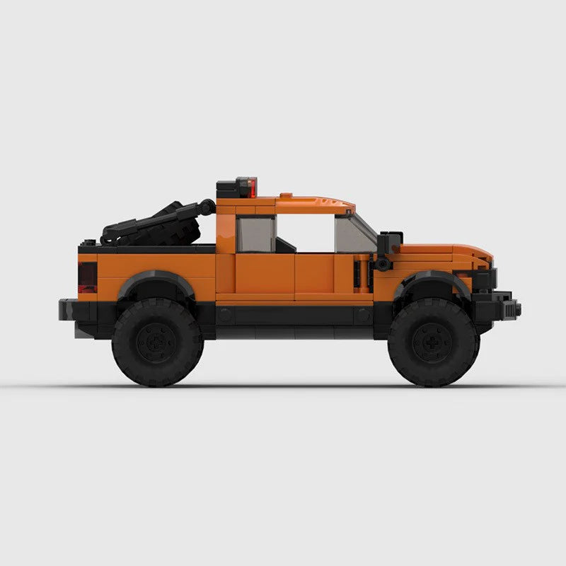 Ford Raptor F150 Explorer made from lego building blocks