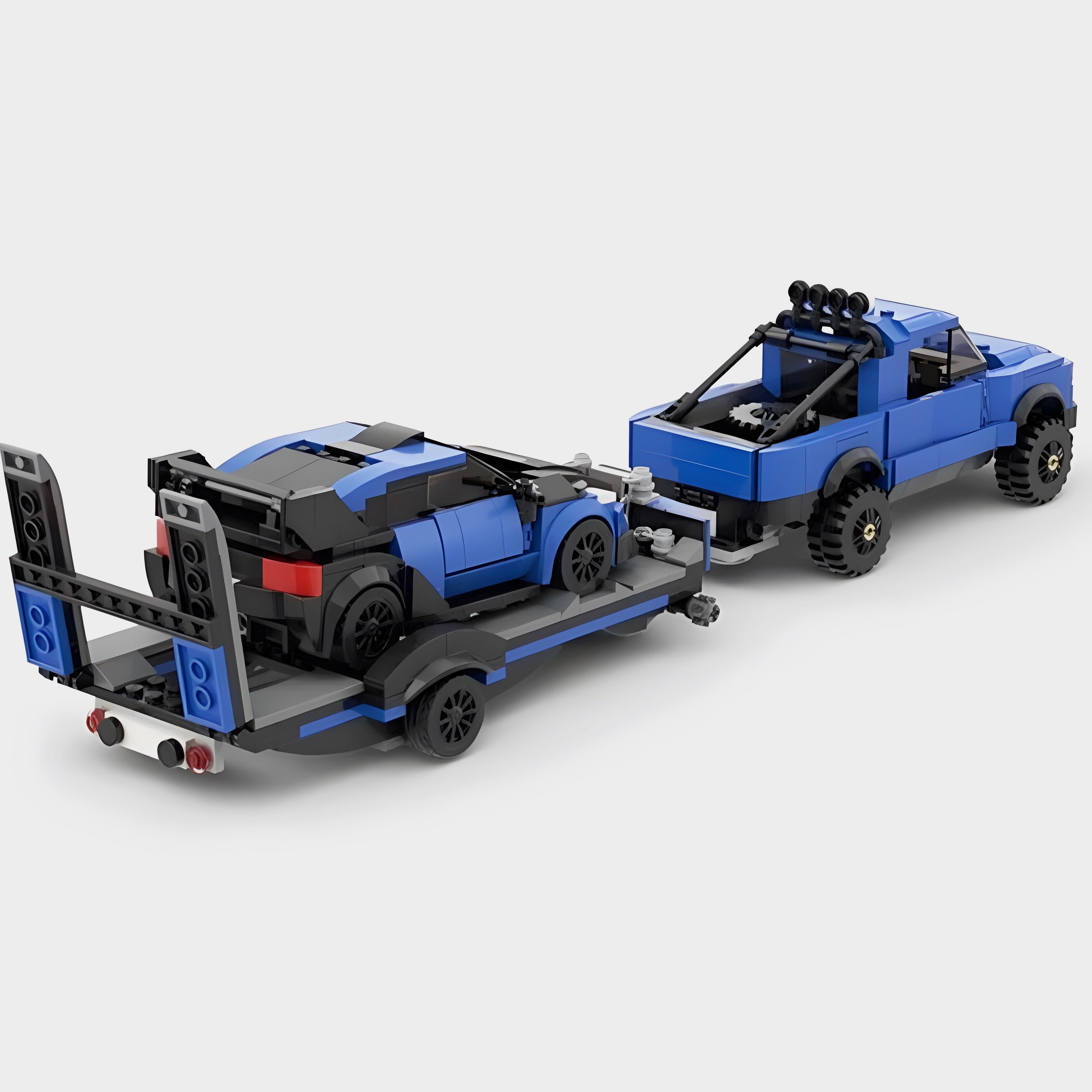 Ford Raptor F150 with trailer + Ford Fiesta Rally