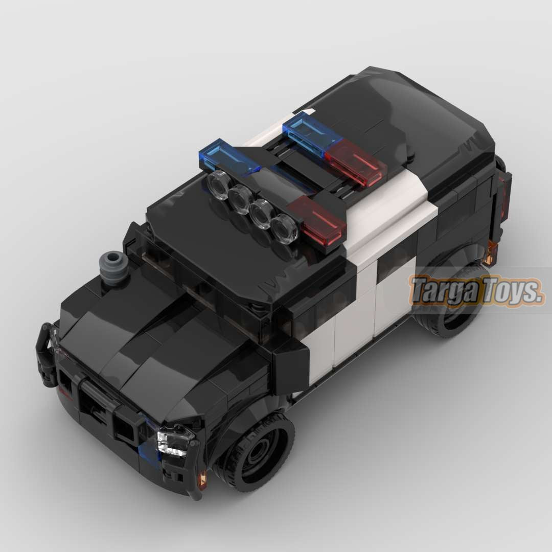 GMC Hummer Base 7 EV Police made from lego building blocks