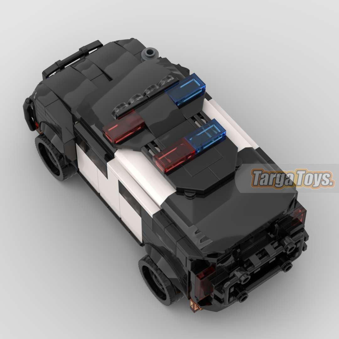 GMC Hummer Base 7 EV Police made from lego building blocks