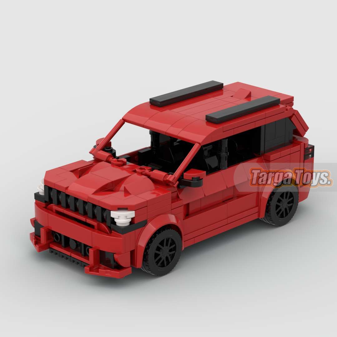 Jeep Trackhawk made from lego building blocks