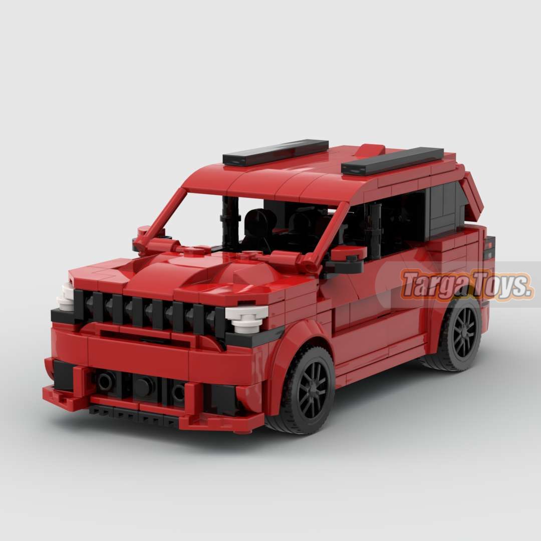 Jeep Trackhawk made from lego building blocks