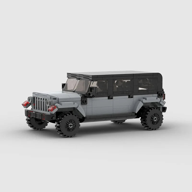 Jeep Wrangler made from lego building blocks