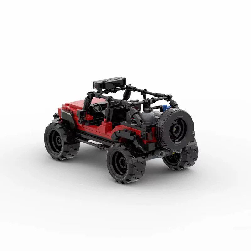 Jeep Wrangler 4xe made from lego building blocks