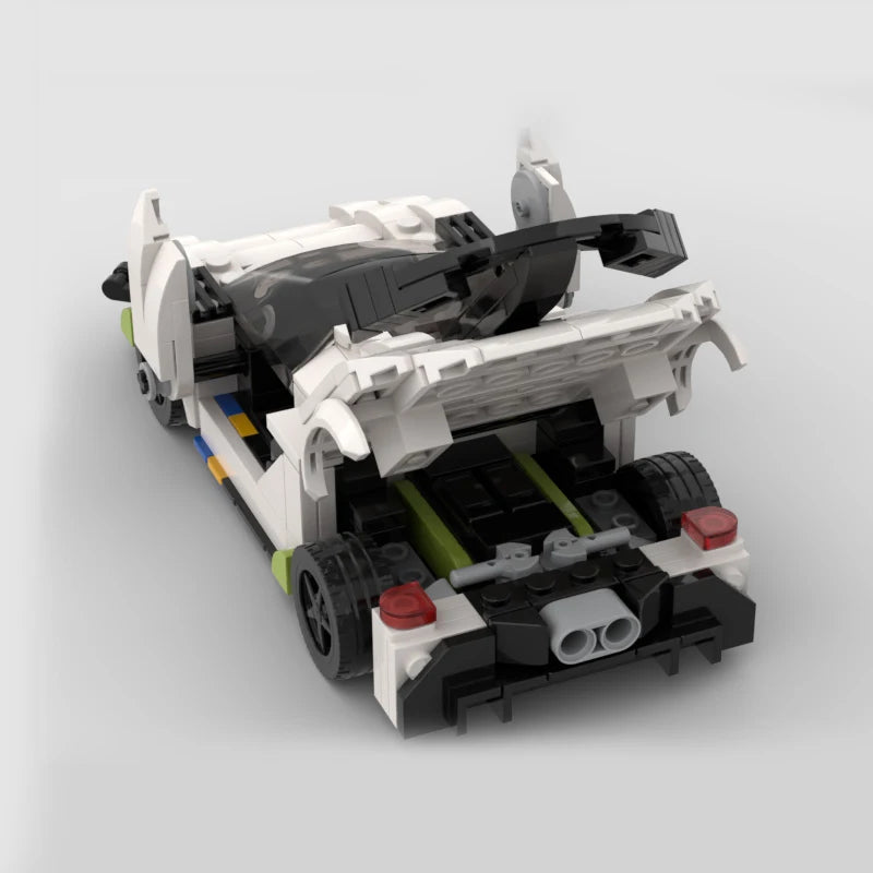 Koenigsegg Jesko made from lego building blocks