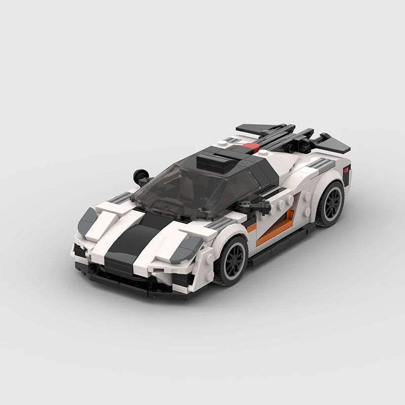 Koenigsegg One made from lego building blocks