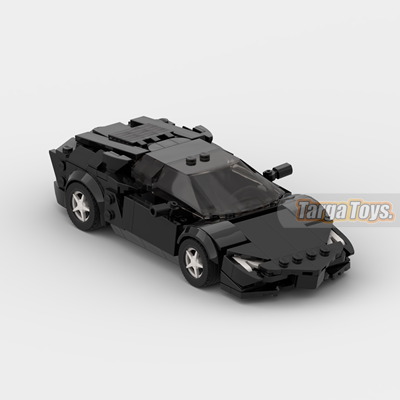 Lamborghini Aventador made from lego building blocks