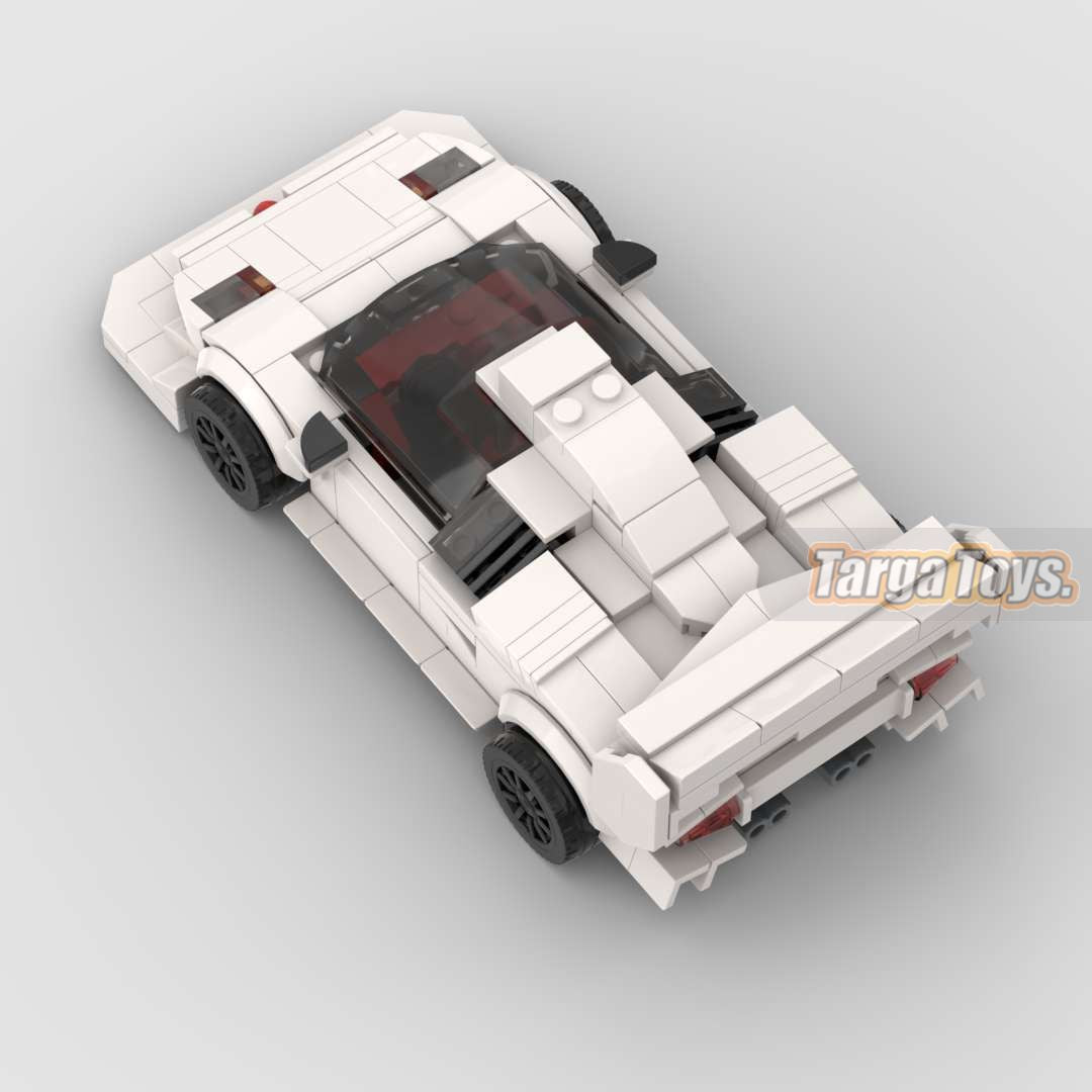 Lamborghini Countach Pike's Peak made from lego building blocks