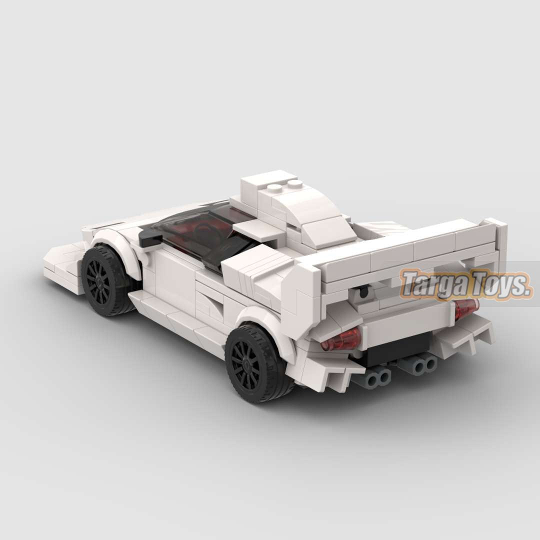 Lamborghini Countach Pike's Peak made from lego building blocks