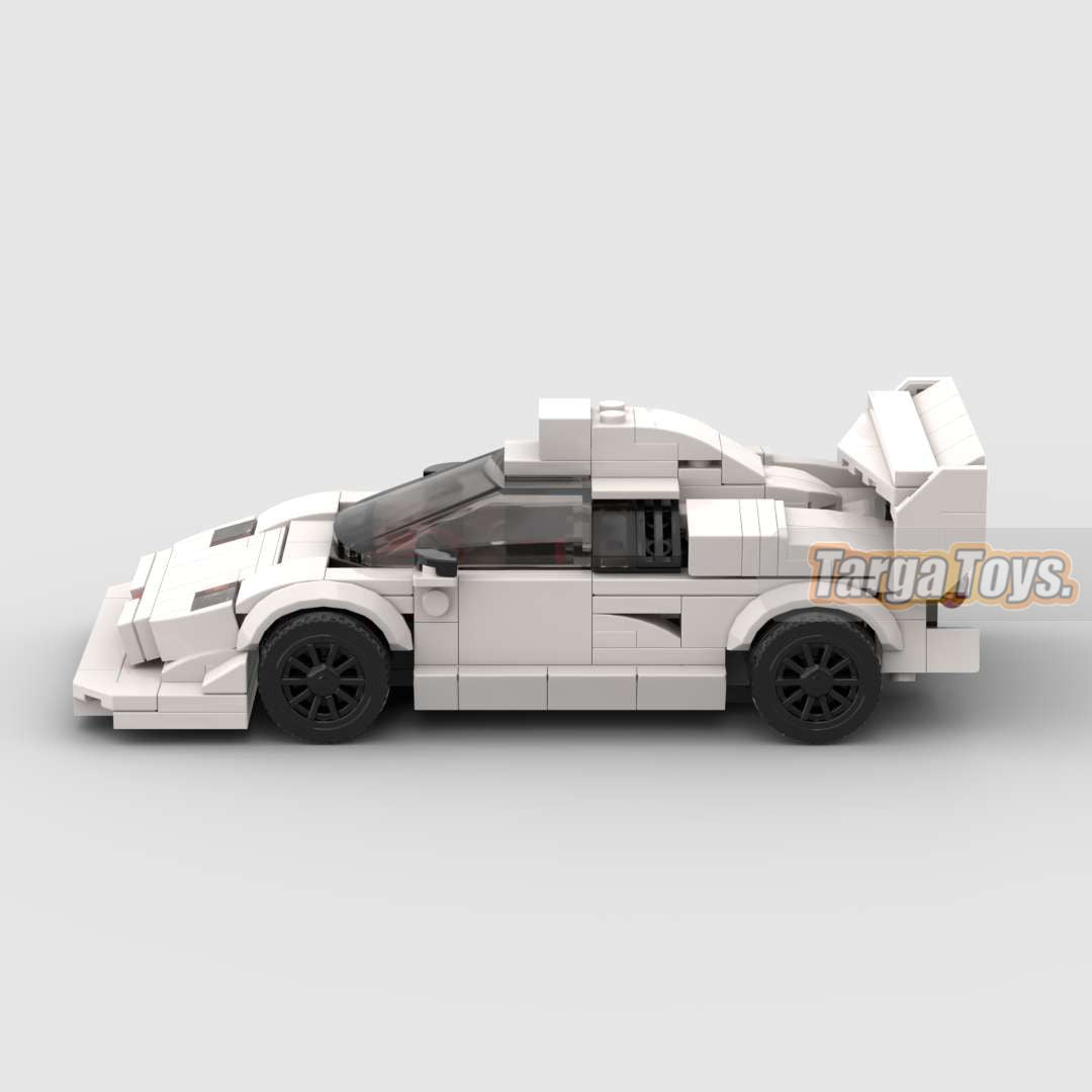 Lamborghini Countach Pike's Peak made from lego building blocks