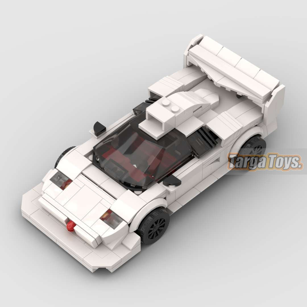 Lamborghini Countach Pike's Peak made from lego building blocks