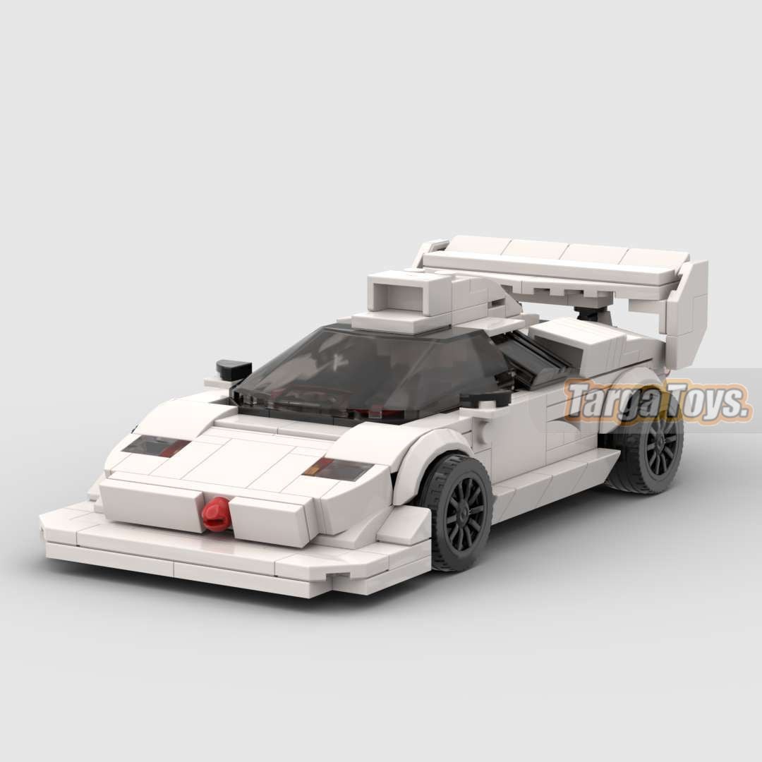 Lamborghini Countach Pike's Peak made from lego building blocks