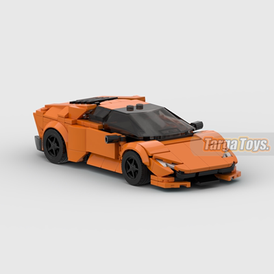 Lamborghini Huracan made from lego building blocks