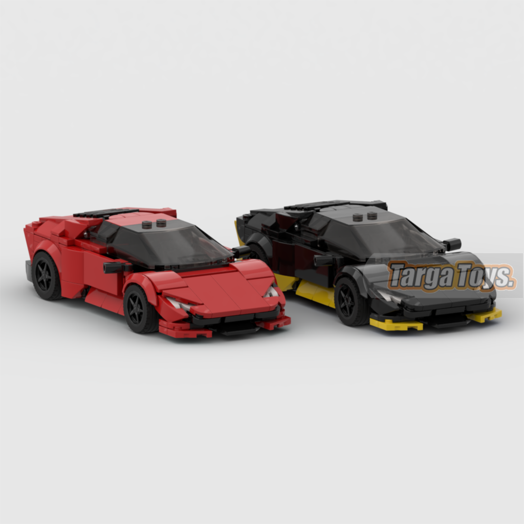 Lamborghini Huracan made from lego building blocks