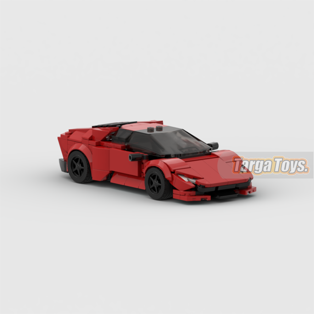 Lamborghini Huracan made from lego building blocks