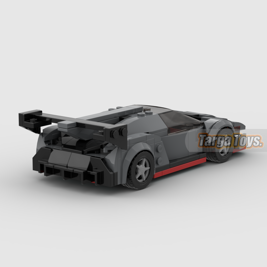 Lamborghini Poison Roadster made from lego building blocks