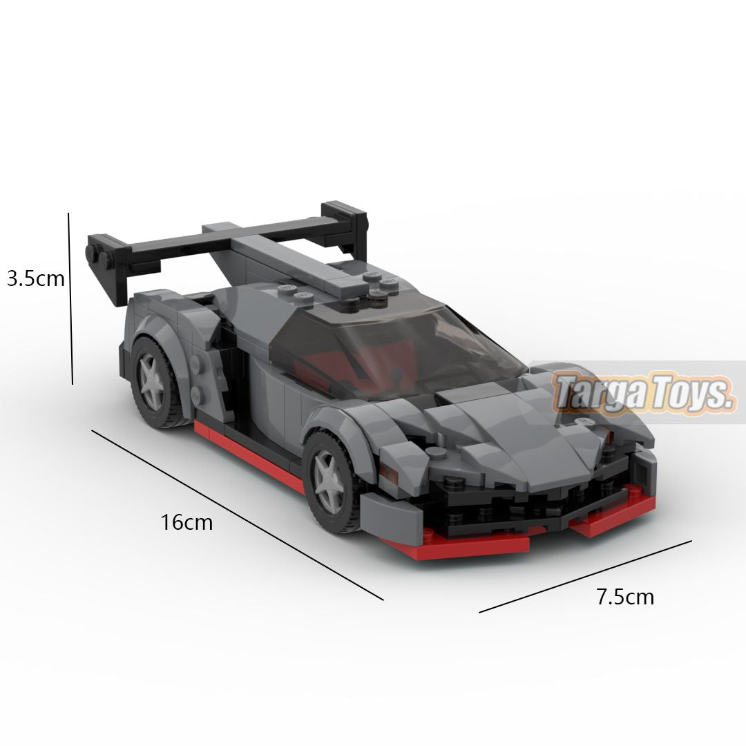 Lamborghini Poison Roadster made from lego building blocks