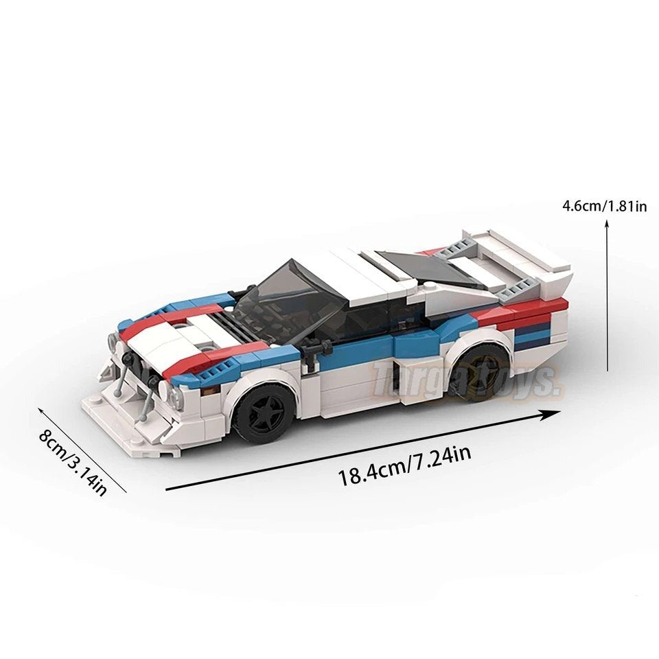 Image of Lancia Beta Montecarlo Turbo Martini - Lego Building Blocks by Targa Toys