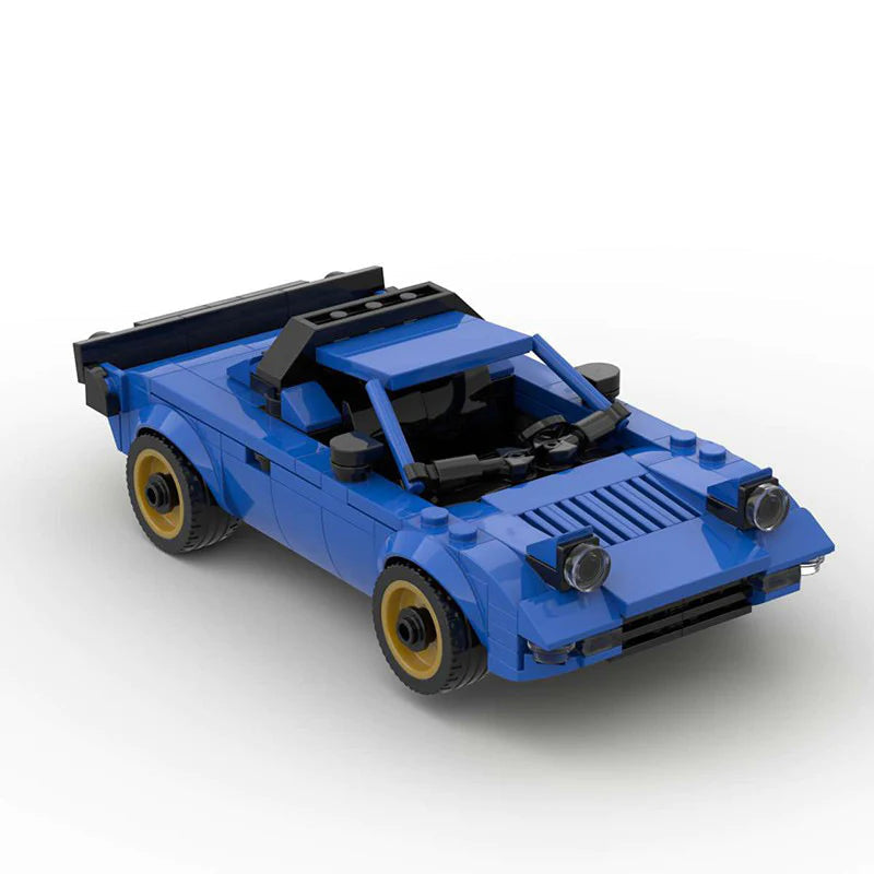 Lancia Stratos made from lego building blocks