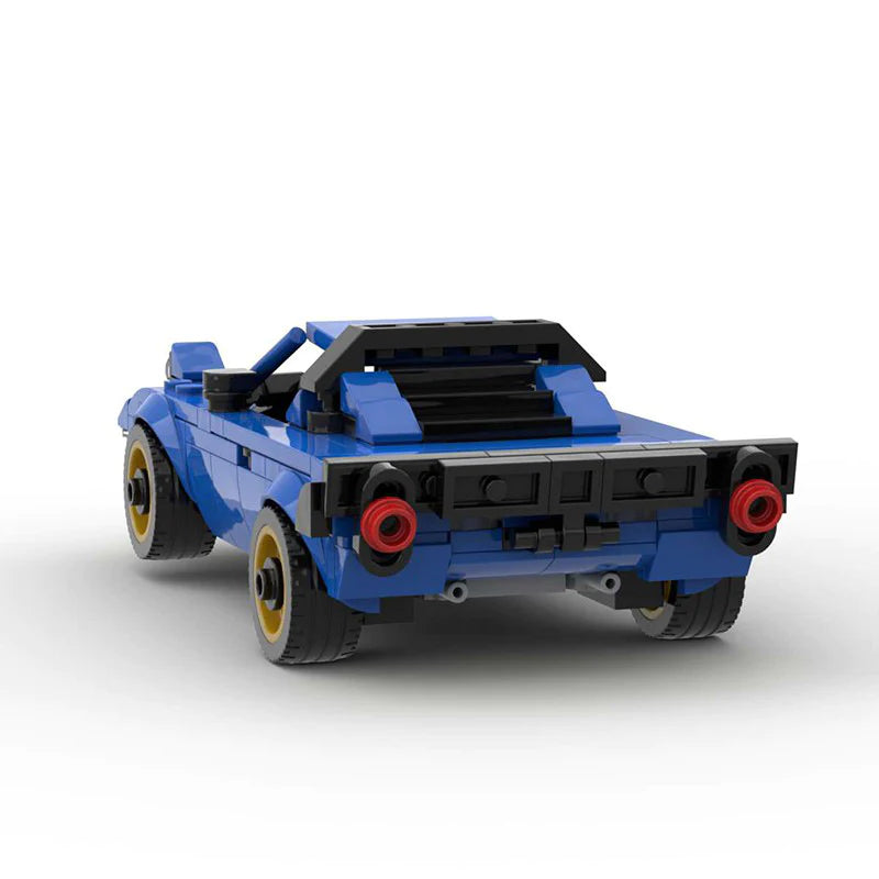 Lancia Stratos made from lego building blocks