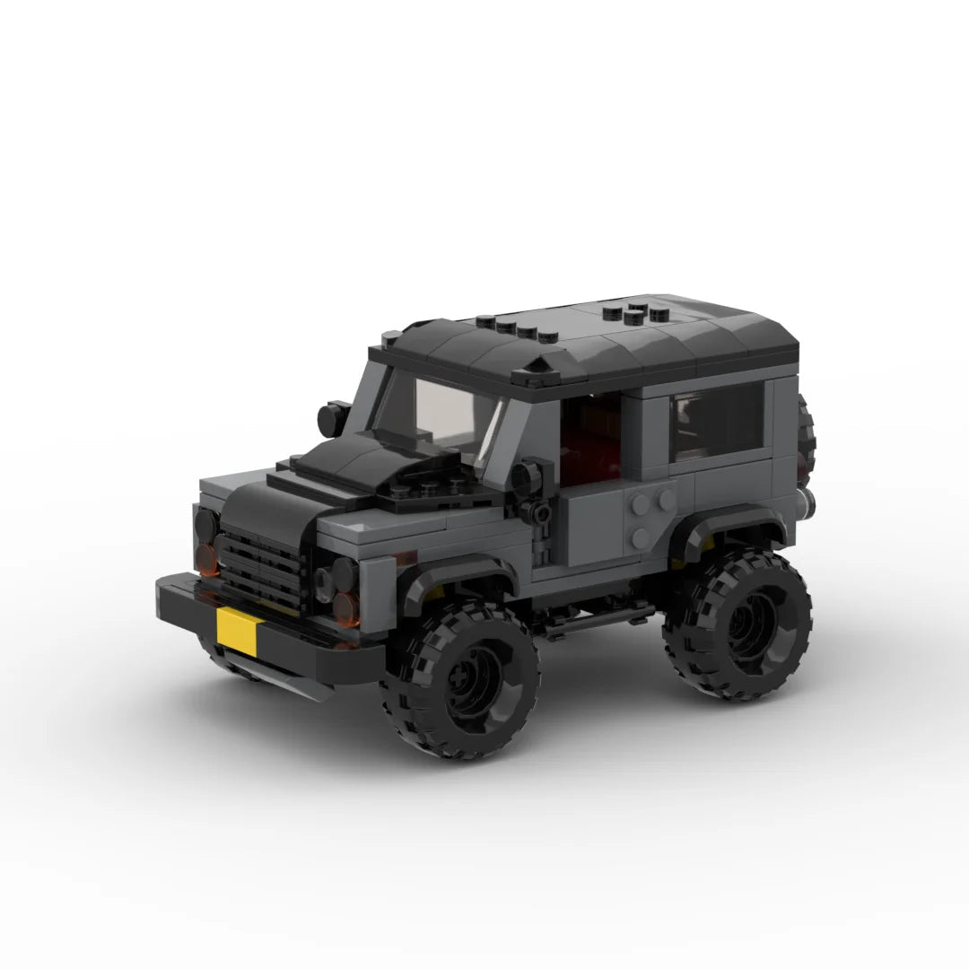 Land Rover Defender II made from lego building blocks