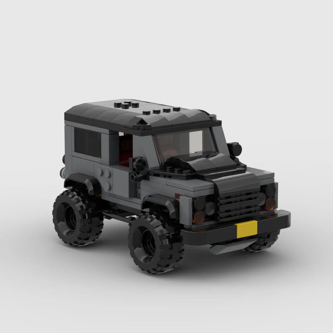 Land Rover Defender II made from lego building blocks