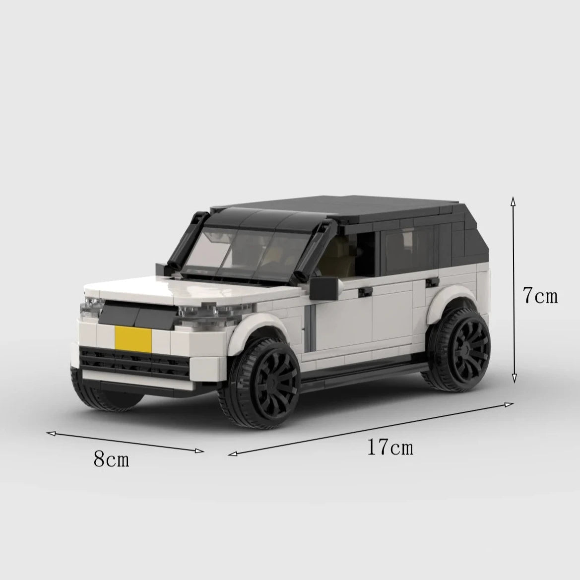 Land Rover Range Rover made from lego building blocks