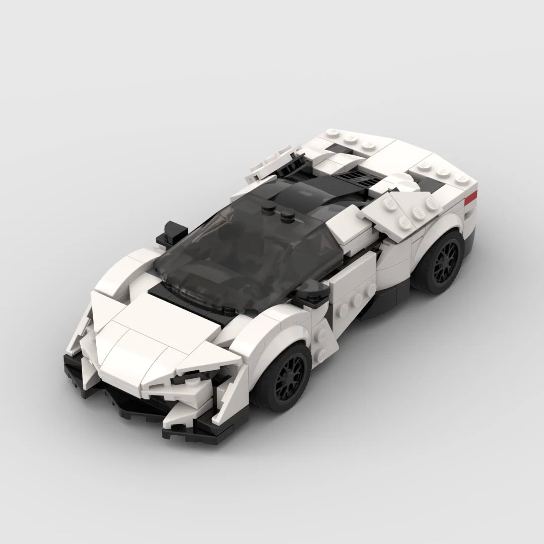 Lykan HyperSport made from lego building blocks