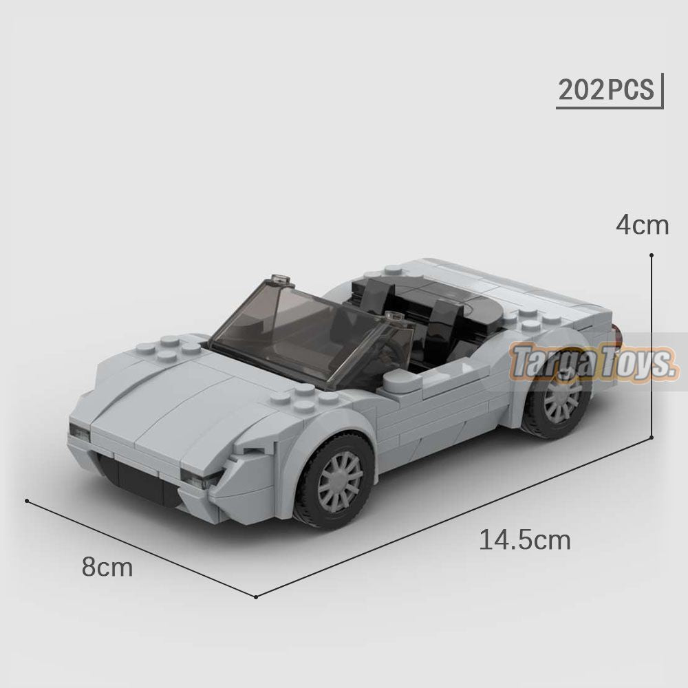 Mazda MX-5 Eunos made from lego building blocks