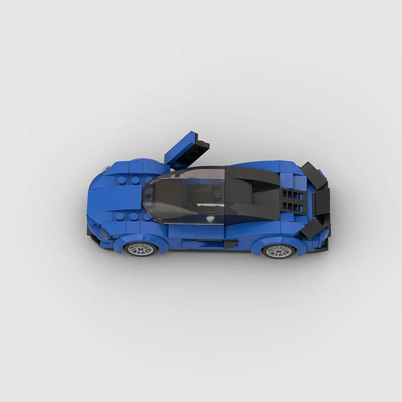 Mclaren 570s made from lego building blocks