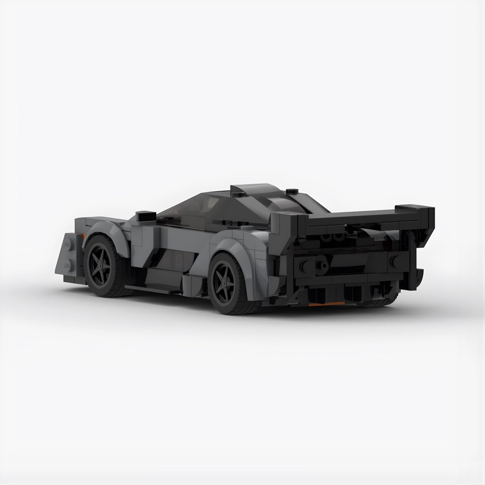 McLaren Senna GTR Grey made from lego building blocks