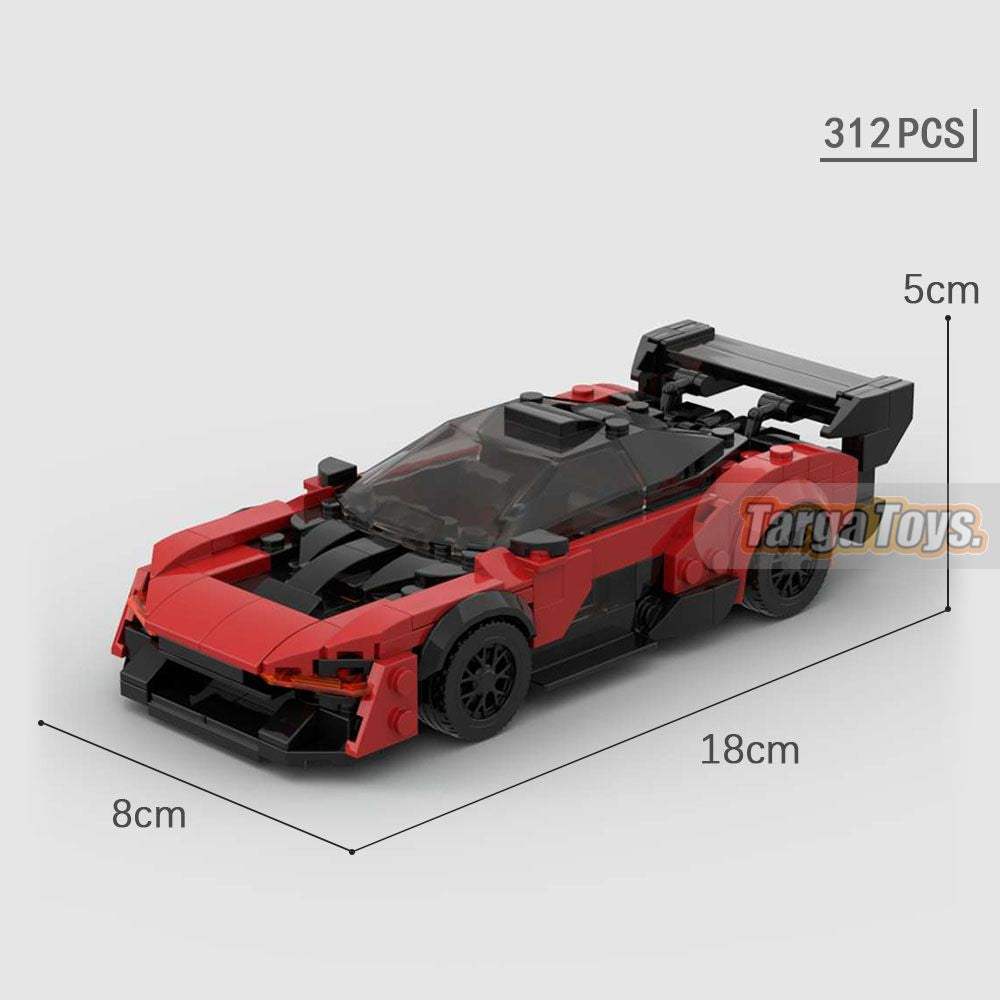 McLaren Senna GTR made from lego building blocks