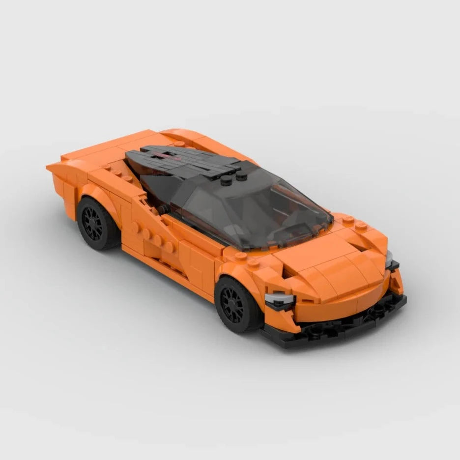 McLaren Speedtail made from lego building blocks